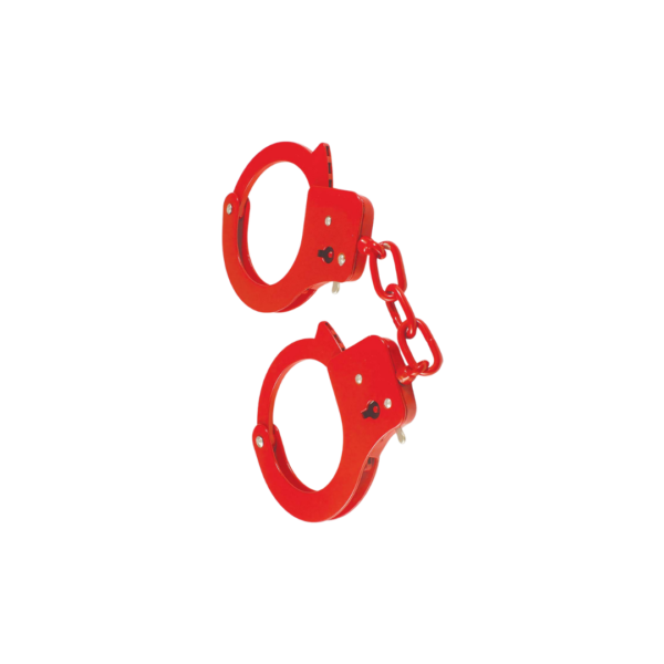 Metal Cuffs & Rope - Red - Image 2