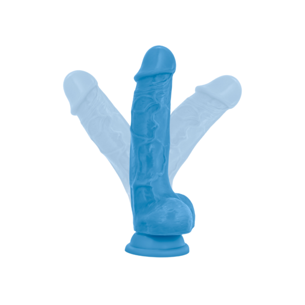 Cock w/ Balls - Neon Blue (7.5”) - Image 3