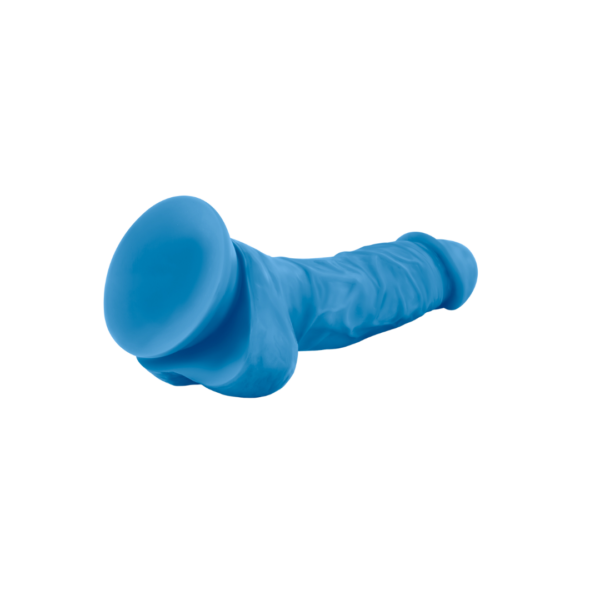Cock w/ Balls - Neon Blue (7.5”) - Image 4